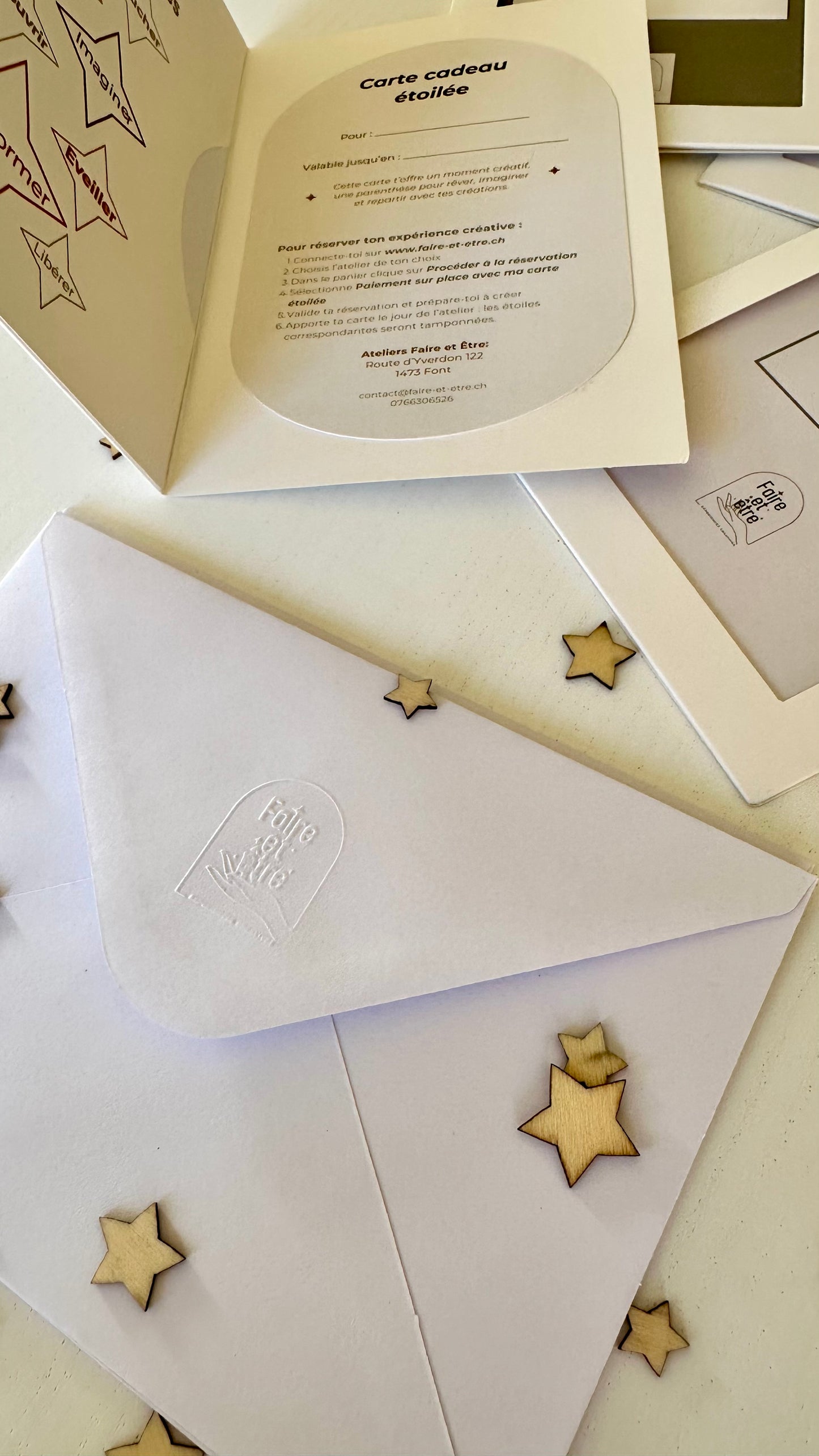 Carte cadeau étoilée