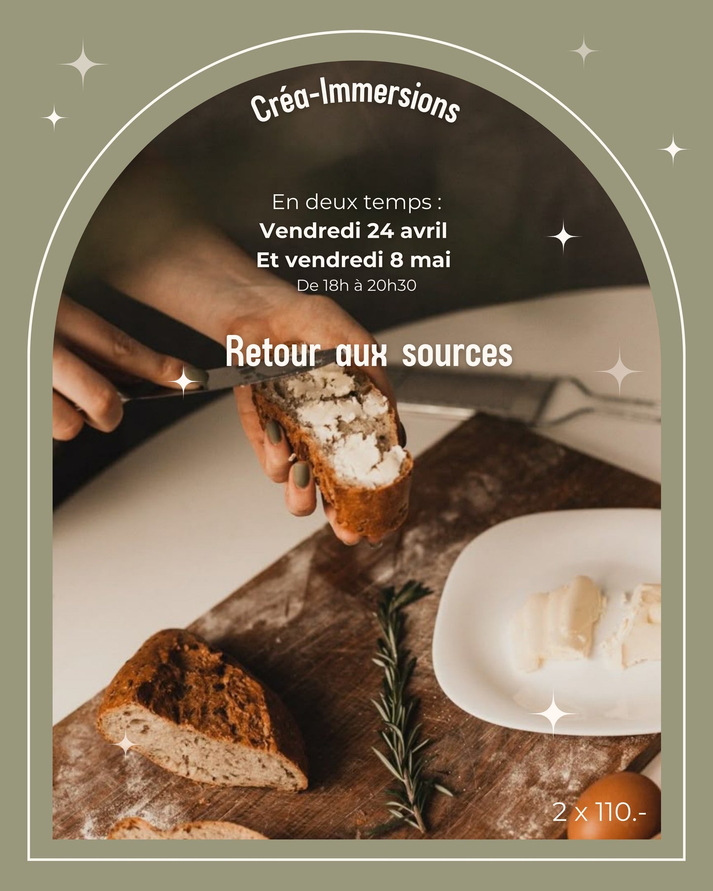 Retour aux sources - Vendredi 24 avril et vendredi 8 mai de 18h à 20h30