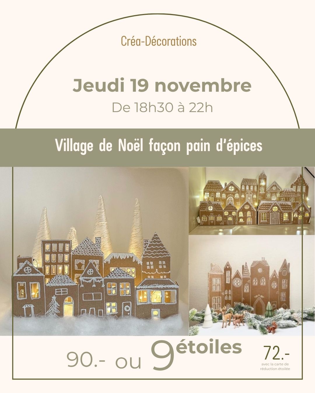 Village de Noël façon pain d’épices - Jeudi 19 novembre De 18h30 à 22h