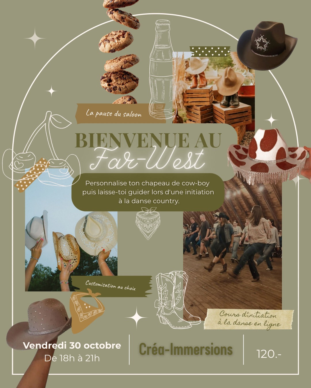 Bienvenue au Far West - Vendredi 30 octobre de 18h à 21h