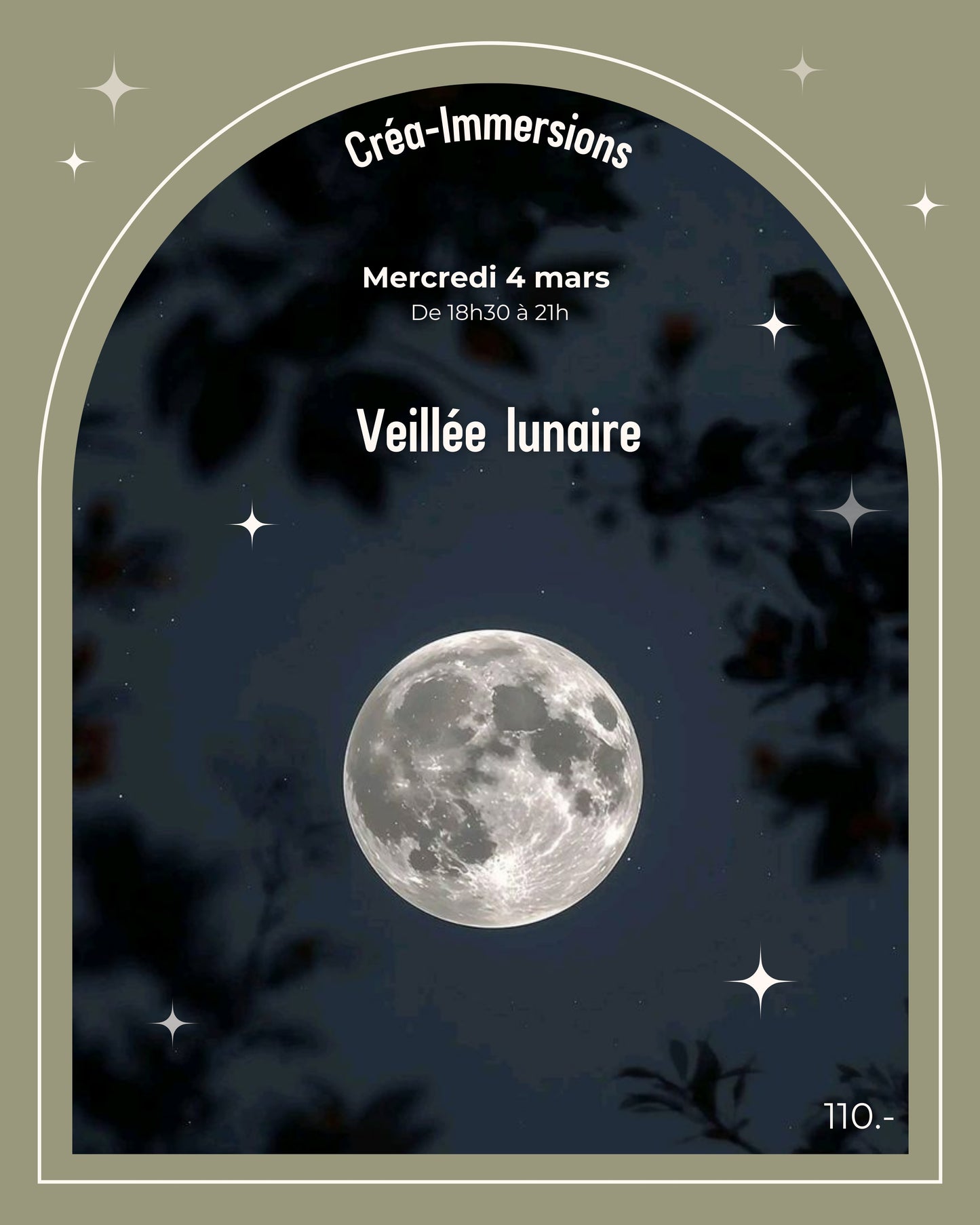 Veillée lunaire - Mercredi 4 mars de 18h30 à 21h