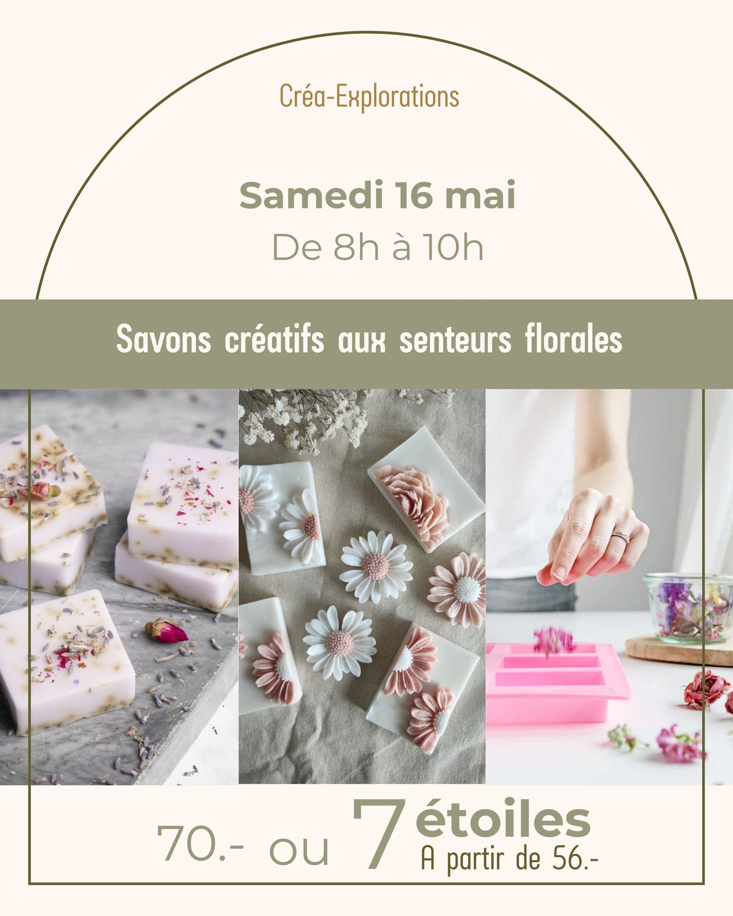 Savons créatifs aux senteurs florales - Samedi 16 mai de 8h à 10h