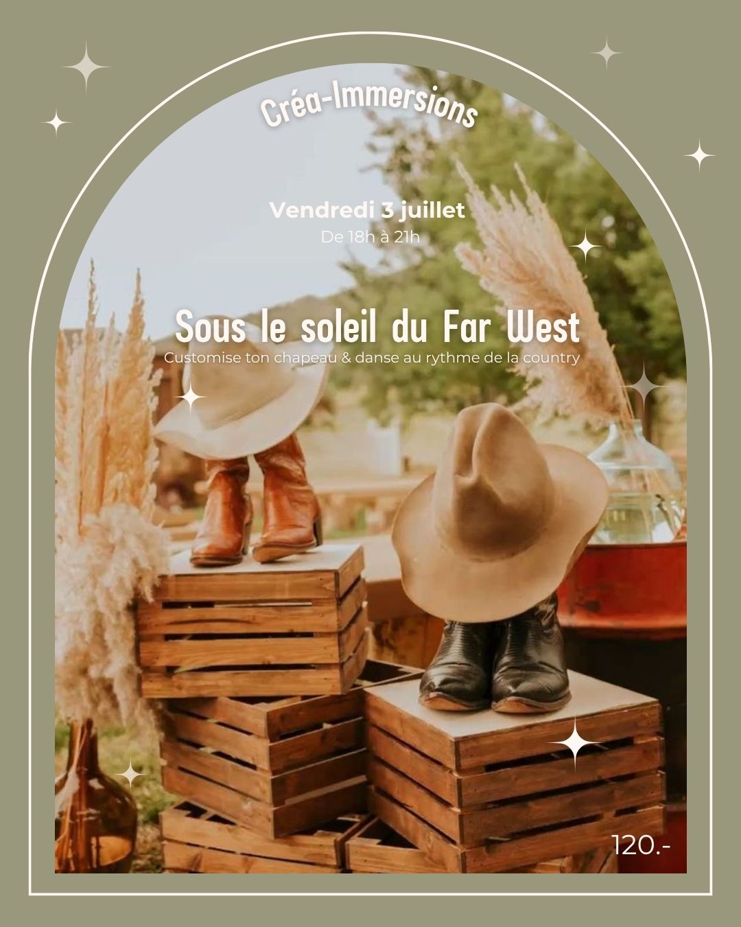 Bienvenue au Far West - Vendredi 3 juillet  De 18h à 21h