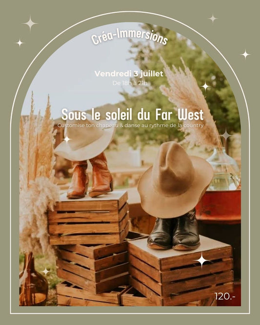 Bienvenue au Far West - Vendredi 3 juillet  De 18h à 21h