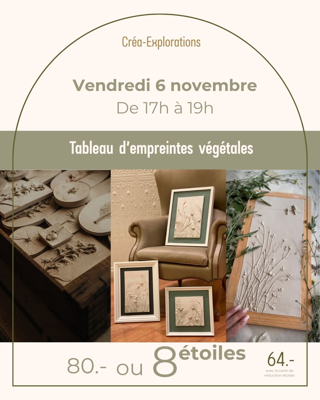 Tableau d’empreintes végétales - Vendredi 6 novembre De 17h à 19h