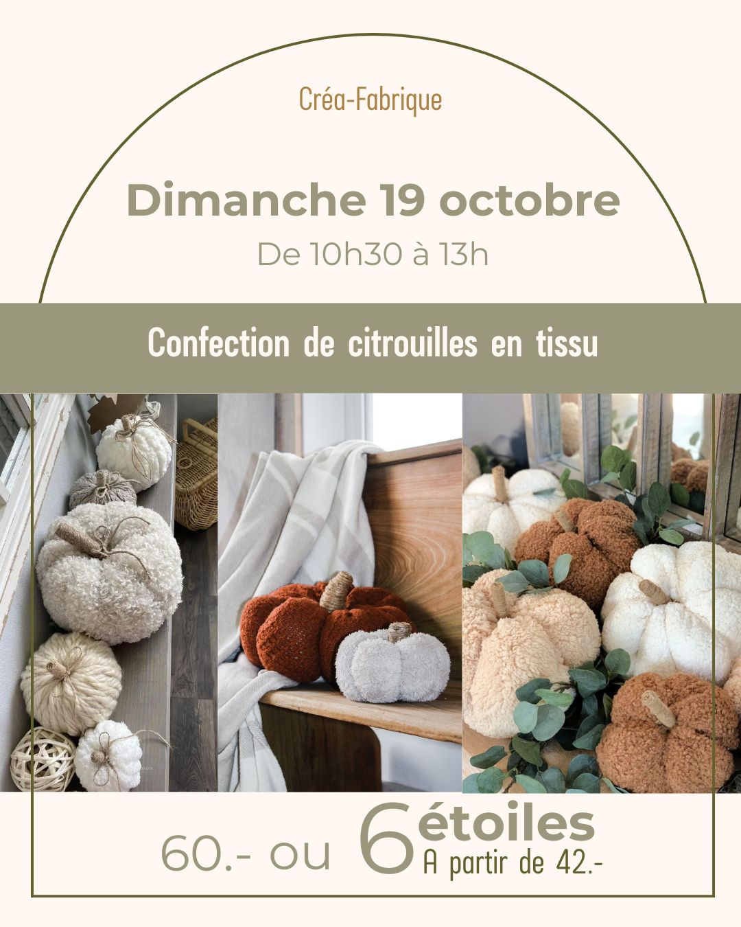 Confection de citrouilles en tissu