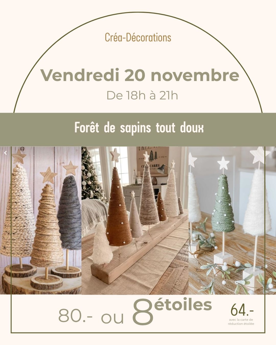 Forêt de sapins tout doux -  Vendredi 20 novembre  De 18h à 21h