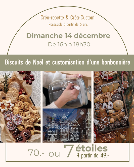 Biscuits de Noël et customisation d’une bonbonnière
