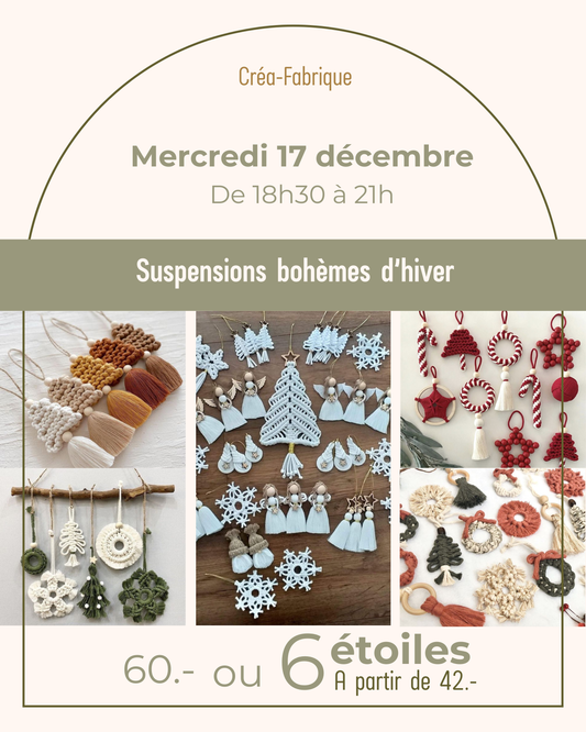 Suspensions bohèmes d’hiver