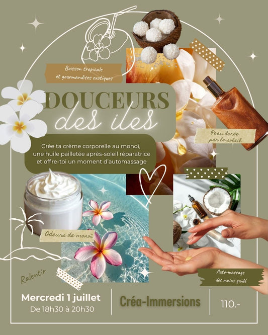 Douceurs des iles - Mercredi 1 juillet de 18h30 à 20h30